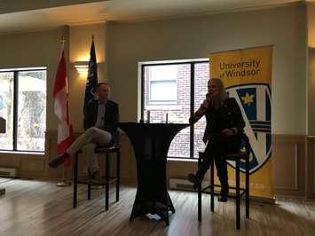 Federal Environment Minister spoke about climate change to students and staff at UWindsor. Mar 5, 2019. (Photo by Paul Pedro)