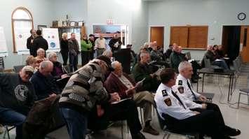 Community members in East Kent at a municipal budget open house (Photo by Jake Kislinsky).