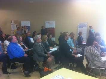 Attendees at a workplace wellness workshop in Chatham. (Photo by Jake Kislinsky)