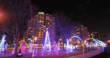 Celebration of Lights' display in Sarnia. 2018. (Photo from the Celebration of Lights' website.)