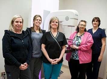 CKHA diagnostic imaging staff; Lisa Seyes, Julie Page, Jennifer Oslund, Lynn Handsor & Sharron Nevills. (Photo courtesy of CKHA)