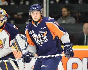 Connor Chatham of the Flint Firebirds. (Photo courtesy of Terry Wilson via OHL Images)