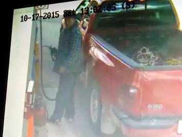 Photo of a suspected fuel tank thief. (Photo courtesy of Chatham-Kent police)