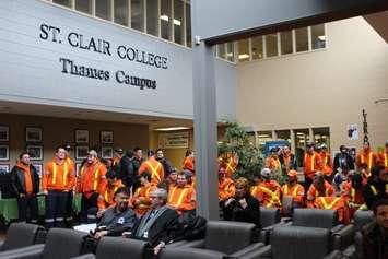 St Clair College gets energy education money from government, January 9, 2017. (Photo by Paul Pedro)