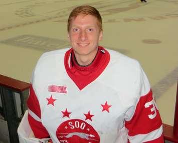 17-year-old Joseph Raaymakers of the Soo Greyhounds poses for a picture. (Photo provided by the Raaymakers family)