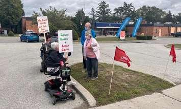 Unifor rally in Chatham on September 29, 2022 (Photo by Allanah Wills)