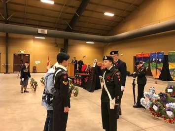 Chatham-Kent celebrated Remembrance Day on a very snowy Monday this year. Nov 11, 2019. (Photo by Paul Pedro)
