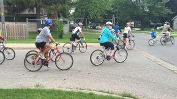Local residents gather at the Children’s Treatment Centre of Chatham-Kent for the second annual Chatham-Kent Cycling Festival, June 20, 2015. (Photo by the Blackburn Radio Summer Patrol)