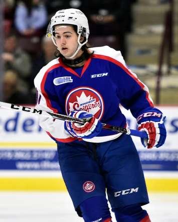 Jeremy Bracco of the Windsor Spitfires. (Photo by Aaron Bell/OHL Images)