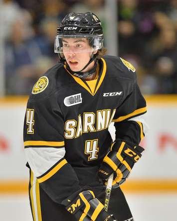 Jeff King of the Sarnia Sting. Photo by Terry Wilson / OHL Images.