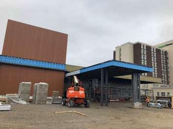 Construction  underway at the Cascades Casino on  Richmond St in Chatham on February 5, 2019. (Photo by Allanah Wills) 