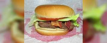 Wendy's Junior Bacon Cheeseburger. (Photo courtesy of Willis Lam via Wikipedia Creative Commons)