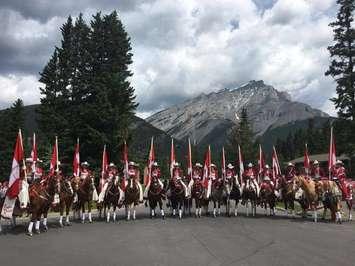 The Canadian Cowgirls pose for a photo in Banff, Alberta. July 2017. (Photo courtesy of the Canadian Cowgirls via Facebook)