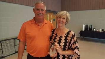 Long-time Foundation of CKHA volunteers, Victoria and Jim Heyninck were presented with Janet Cook Outstanding Volunteer Awards for their generous donation of time and talents. (Photo courtesy of the Foundation of CKHA)