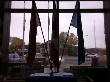 Books of Condolences for Cpl Nathan Cirillo and Warrant Officer Patrice Vincent in the Chatham Civic Centre. Photo by Jake Kislinsky.