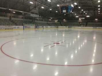 The ice at the Chatham Memorial Arena. Photo taken August 17, 2014. (Photo by Ricardo Veneza)