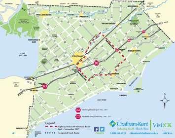Detourist Map. July 31. (Photo courtesy of Chatham-Kent Tourism). 