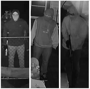 Photo of suspects in home invasion in Ridgetown. (Photo courtesy of CKPS)