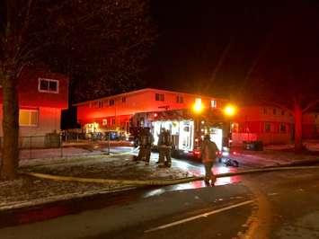 Dryer fire at 349 Sandy St. in Chatham. February 4, 2018. (Photo courtesy of CKFES.) 
