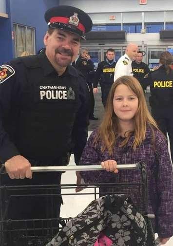 Fourth annual 'Shop with a Cop' event fosters positive relationships between children and law enforcement. Dec. 14, 2017. (Photo courtesy of CKPS)
