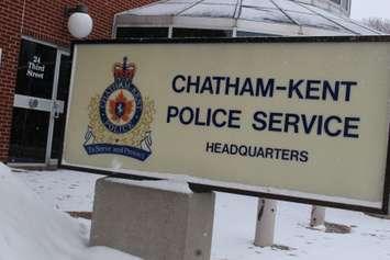 BlackburnNews.com file photo of the Chatham-Kent Police Service Headquarters. (Photo by Jason Viau)