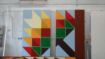 A section of the Thames River Barn Quilt Trail yet to be completed (Photo courtesy of the Chatham-Kent Quilter's Guild)