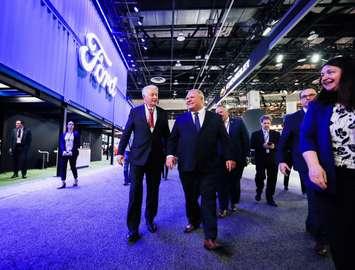 Ontario Premier Doug Ford attends the North American International Auto Show in Detroit on January 14, 2019 to meet with auto industry leaders. (Photo courtesy of Doug Ford via Twitter)