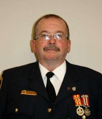 Longtime Raleigh South Station Fire Chief Brian Pepper. (Photo courtesy of the Municipality of Chatham-Kent)