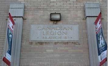 The Royal Canadian Legion, Branch 18, in Wallaceburg. October 19, 2016. (Photo by Natalia Vega)