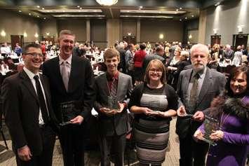 The winners of the 69th Annual Rural Urban Awards Dinner pose for a photo at the John D. Bradley Convention Centre on November 25, 2015. (Photo by Ricardo Veneza)
