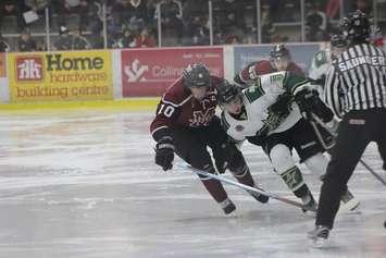 The Chatham Maroons take on the St. Thomas Stars, December 21, 2014. (Photo courtesy of Jocelyn McLaughlin)