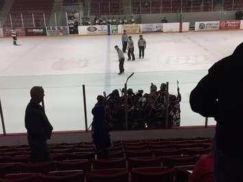 The Chatham Maroons celebrate their overtime win against the St. Thomas Stars, September 25, 2015. (Photo by Mike James)
