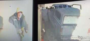 Police release images of gas theft suspect and suspect vehicle. (Photo courtesy of CK Police)