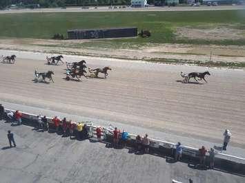 The Canada Day horse races at Dresden Raceway. (Photo courtesy of Gary Patterson)