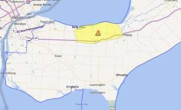 Power outage across Lakeshore. October 2, 2015 (Photo provided by Hydro One)