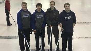 UCC Lancers boys' curling team. (Submitted photo)