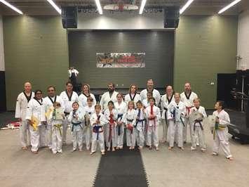 Competitiors from Bluewater Taekwondo in Chatham punched and kicked their way to a silver and two bronze medals at a major competition in Toronto. Nov 12, 2019. (Photo courtesy of Bluewater Taekwondo)