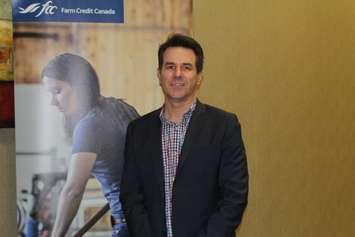 J.P Gervais at FCC Ag Outlook 2018 conference in Chatham. February 27, 2018. (Photo by Sarah Cowan Blackburn News Chatham-Kent). 