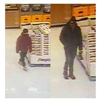 Chatham-Kent police have released these images of suspects wanted in connection to the theft of computers from the Chatham Walmart. 
(CK Police Service)
