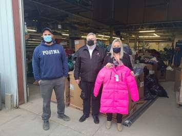 Caleb Postma, Owner Postma Heating and Cooling, Allie Mathews and Stephan
Holland from The Salvation Army Chatham-Kent Ministries. (Photo courtesy of Postma Heating & Cooling)