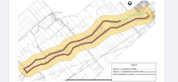Round the River Trail Map  (Courtesy Municipality of Chatham-Kent)