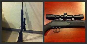 Chatham-Kent police seize this high powered pellet gun from a man on December 15, 2014. (Photo courtesy Chatham-Kent police)