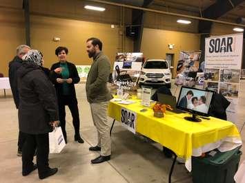 Brent Wilken speaks to attendees at the CK Business Development Tradeshow in Chatham on November 13, 2019. (Photo by Allanah Wills)
