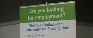 Chatham-Kent Municipal Economic Development Services held a job fair at the Tilbury Knight's of Columbus Hall, looking to fill upwards of 225 positions between 12 employers. June 11, 2018. (Photo by Greg Higgins)